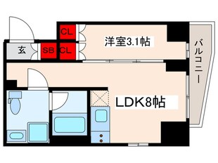 ﾌﾟﾗｳﾄﾞﾌﾗｯﾄ西日暮里ﾃﾞｨｱｰｼﾞｭの物件間取画像